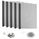 vidaXL Gartenzaun Lichtschachtabdeckung mit Clips 5 stk. 70 x 190 cm Fiberglas,