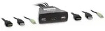 Inter-Tech Inter-Tech 88887340 Tastatur/Video/Maus (KVM)-Switch Schwarz Tastatur