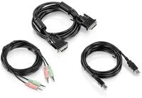 Trendnet Kabelset DVI-I, USB und Audio KVM TK-232DV 3m Computer-Kabel
