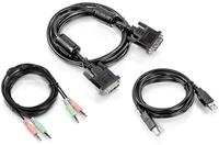 Trendnet Kabelset DVI-I, USB und Audio KVM TK-232DV 1.8m Computer-Kabel