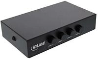 Inline Audio / Video Matrix-Switch USB 2.0 Umschalter manuell, USB-A Ger&auml;t an 4
