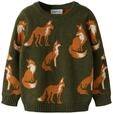 Strickpullover NAME IT "NMMOLA LS KNIT BOX", Jungen, Gr. 92, gr&uuml;n (olive...