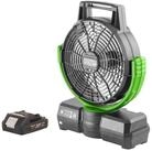 PRO CRAFT Akku-Standventilator CF20bb Akku Ventilator 20 V 235 mm + 1x Akku 2,0...