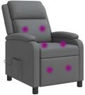vidaXL Sessel Massage Relaxsessel Grau Kunstleder (1-St)