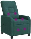 vidaXL Sessel Massage Relaxsessel Dunkelgr&uuml;n Stoff (1-St)