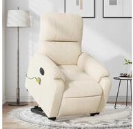 vidaXL Massagesessel, Massagesessel Aufstehhilfe Elektrisch Beige...