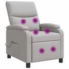 vidaXL Sessel Massage Relaxsessel Wolkengrau Stoff (1-St)