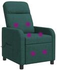 vidaXL Sessel Massage Relaxsessel Dunkelgr&uuml;n Stoff (1-St)