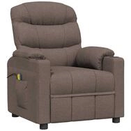 vidaXL Massagesessel Massagesessel Taupe Stoff (1-St)