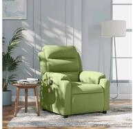 vidaXL Sessel vidaXL Massagesessel Hellgr&uuml;n Samt