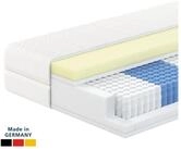 Taschenfederkernmatratze 1000 Federn, 7-Zonen Federkernmatratze mit Memory Foam,