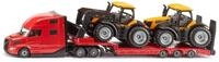 Siku Spielzeug-Landmaschine Volvo LKW mit JCB Traktoren