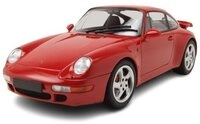 Minichamps Modellauto Porsche 911 (993) Turbo 1995 rot, Ma&szlig;stab 1:18