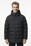 Winterjacke JACK WOLFSKIN "ICY HOLLOW HOODED JKT M", Herren, Gr. S, schwarz