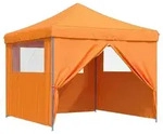 vidaXL Partyzelt Party-Zelt 292 x 292 x 315 cm Orange Oxford-Stoff orange
