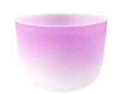 FAME Klangschalen,Crystal Singing Bowl 8 Zoll B4 440 Hz Lila Optimiert f&uuml;r