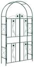 vidaXL Pergola Gartenbogen Gr&uuml;n 115 x 37 x 226 cm Stahl, (1-tlg)