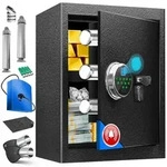 KESSER Tresor mit Fingerabdruck & Schl&uuml;ssel Elektronischer Safe M&ouml;beltresor