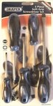 Draper Tools Schraubendreher 09783 Schraubendreher-Satz mit Softgrip-Griffen 5-teilig