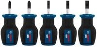 BOSCH Schraubendreher Bosch PRO Stubby-Schraubendreher-Set PZ/SL, 5-tlg. -...