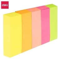 Deli Etikett Deli EA11402 Selbstklebendes Etikett 100 Bl&auml;tter Pink, Orange,...