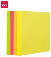 Deli Etikett Deli EA03003 Selbstklebendes Etikett 100 Bl&auml;tter Pink, Orange,...