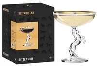 Ritzenhoff Sektglas Ritzenhoff Reitkristall Champagner Goldrand #2 RDT H25,