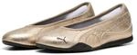 Sneaker PUMA "CATCH SOLEIL BALLERINA METALLIC WHISPER", Damen, Gr. 37, gold (puma