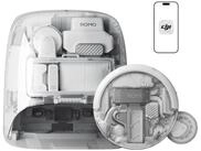 DJI ROMO Saugroboter DJI ROMO P2 mit Wischfunktion und transparentem Design