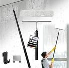 Buenotec Duschabzieher Ausziehbarer Duschabzieher Langer Stiel 43-153cm Schwarz