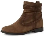 Tamaris Stiefelette Blockabsatz, Boots mit Falten im slouchy Look braun 36 EU