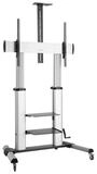 LogiLink TV-Standfu&szlig; TV-St&auml;nder Rollen h&ouml;henverstellbar,60-100",max100kg