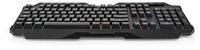 Nedis GKBD110BKFR Gaming-Tastatur (Multimedia-Tasten, silberne Membrantasten,