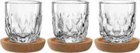 LEONARDO Gl&auml;ser-Set Espresso-Set GOCCE, 90 ml, 6-teilig, 6-tlg., Glas, 3...