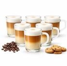 BigDean Latte-Macchiato-Tasse mit Henkel 230 ml klare Latte Gl&auml;ser & Cappuccino