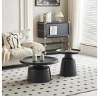 Selsey Couchtisch BRIN, Couchtisch-Set Brin, 2-teilig, Metall, Schwarz
