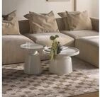 Selsey Couchtisch BRIN, Couchtisch-Set Brin, 2-teilig, Metall, Kremwei&szlig;