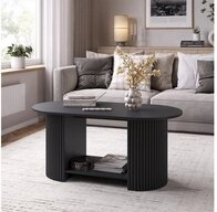 Vicco Couchtisch Calero, Schwarz/Schwarz, 100 x 50 cm (1-St)