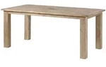 Massivmoebel24 Esstisch RAILWAY Mango Massivholz beige (Massivholz zerlegt 35 kg