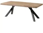 Massivmoebel24 Esstisch FREEFORM Mango Massivholz beige (Massivholz...