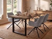Beautysofa Esstisch AXIS 160&ndash;240 cm ausziehbar (Synchronauszug),...