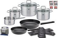Elo Topf-Set Citrin 13-teilig, Edelstahl 18/10 (Set, 13-tlg), Induktion