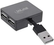 Inline Laptop-Dockingstation USB 2.0 4-Port Hub, USB-A Stecker auf 4x USB-A...