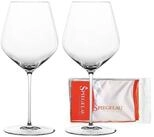 SPIEGELAU Rotweinglas Hi-Lite Burgundergl&auml;ser + Poliertuch 734 ml, 2-tlg., Glas