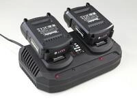 Westfalia Werkzeug Akku-Set 2 x 18 Volt Akku 2 Ah + 1 x Doppel -...