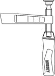 Schraubzwinge BESSEY Unterteil kpl. TG m. 2K-Griff (Auslad. 120 mm)