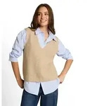 TOM TAILOR Pullunder Regular mit V-Ausschnitt beige XXL (44)