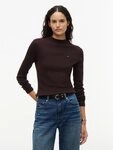 Tommy Hilfiger Langarmshirt SLIM CODY MOCK-NK LS Baumwolle, slim fit