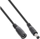 Inline InLine&reg; Verl&auml;ngerungskabel, DC Stecker 5,5x2,1mm, schwarz, 1m...