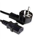 VALUE Netzkabel, gerade IEC-Buchse Stromkabel, Schutzkontakt, CEE 7/7, Typ-E/F
